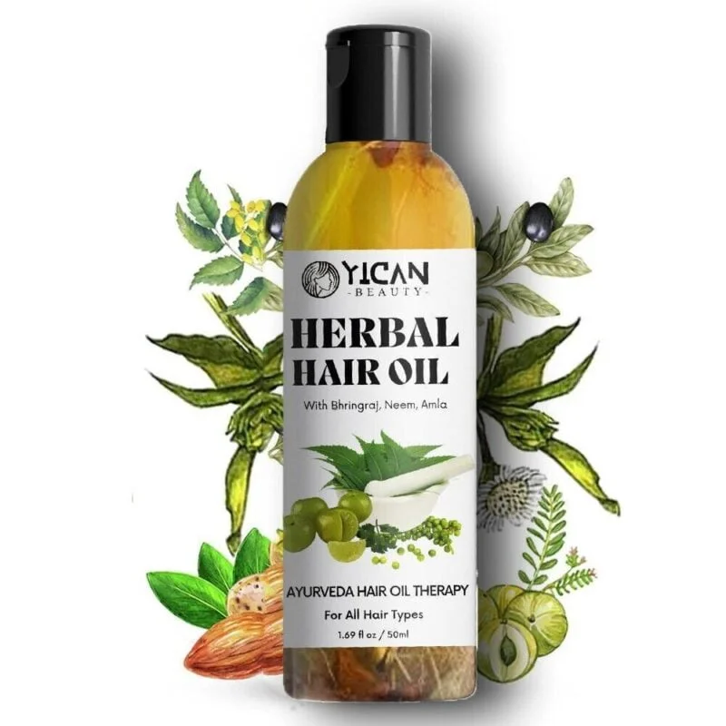 Yican Herbal Hair Oil With Bhringraj ,Neem, Amla 1.69 fl oz / 50ml